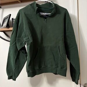 L.L. Bean Women’s Green Half Zip Sweater